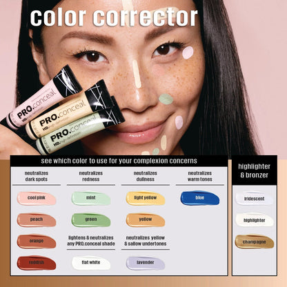 L.A. Girl HD Pro Conceal High Definition Concealer GC991 Yellow Corrector 8gm