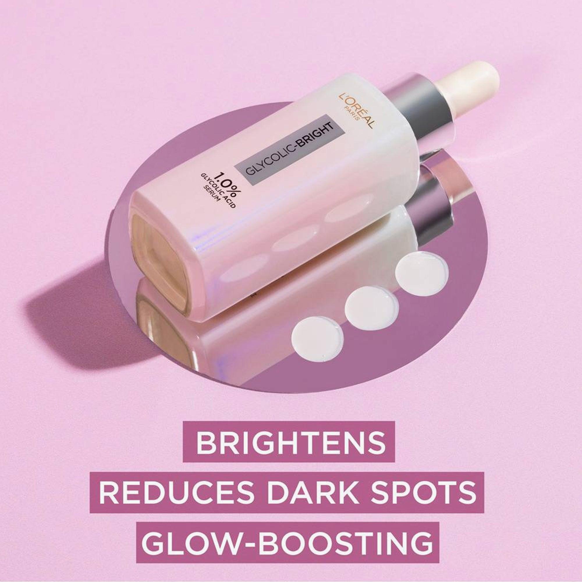 L'Oreal Paris Glycolic-Bright 1.0% Glycolic Acid Instant Glowing Serum 30ml - TheSkinFit