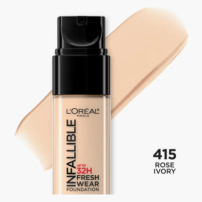 L’Oreal Paris Infallible 24 Hour Fresh Wear Foundation Lightweight 415 Rose Ivory 30ml