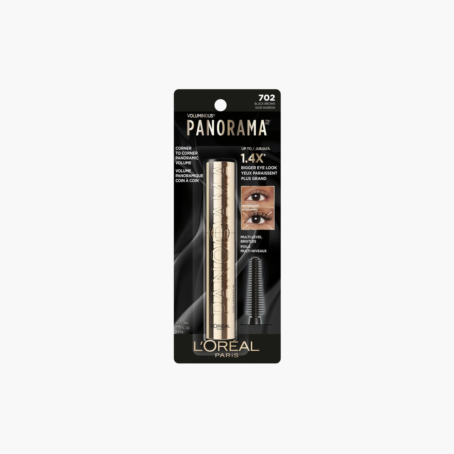 L'Oreal Paris Voluminous Panorama Mascara 702 Black Brown 9.9ml
