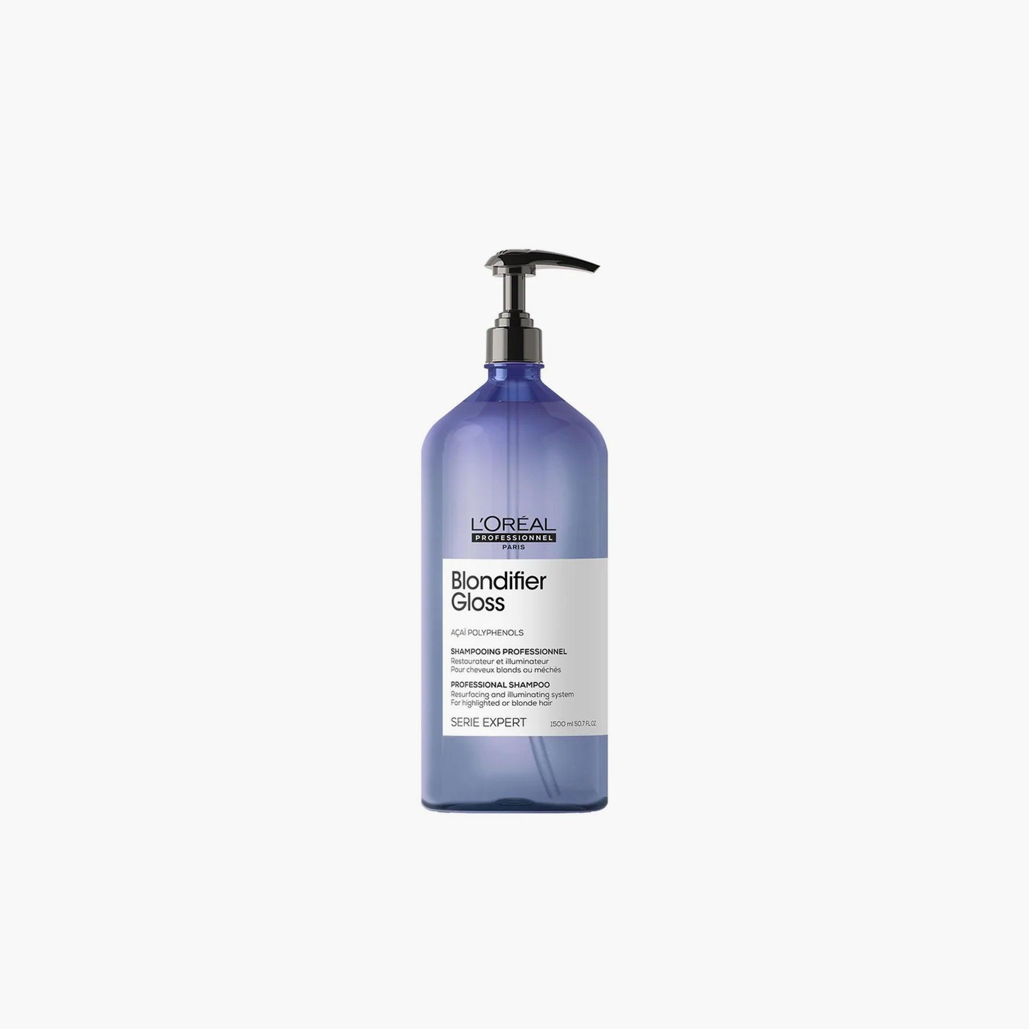 L'Oreal Professionnel Serie Expert Blondifier Gloss Professional Shampoo For Highlighted Or Blonde Hair 1500ml - TheSkinFit