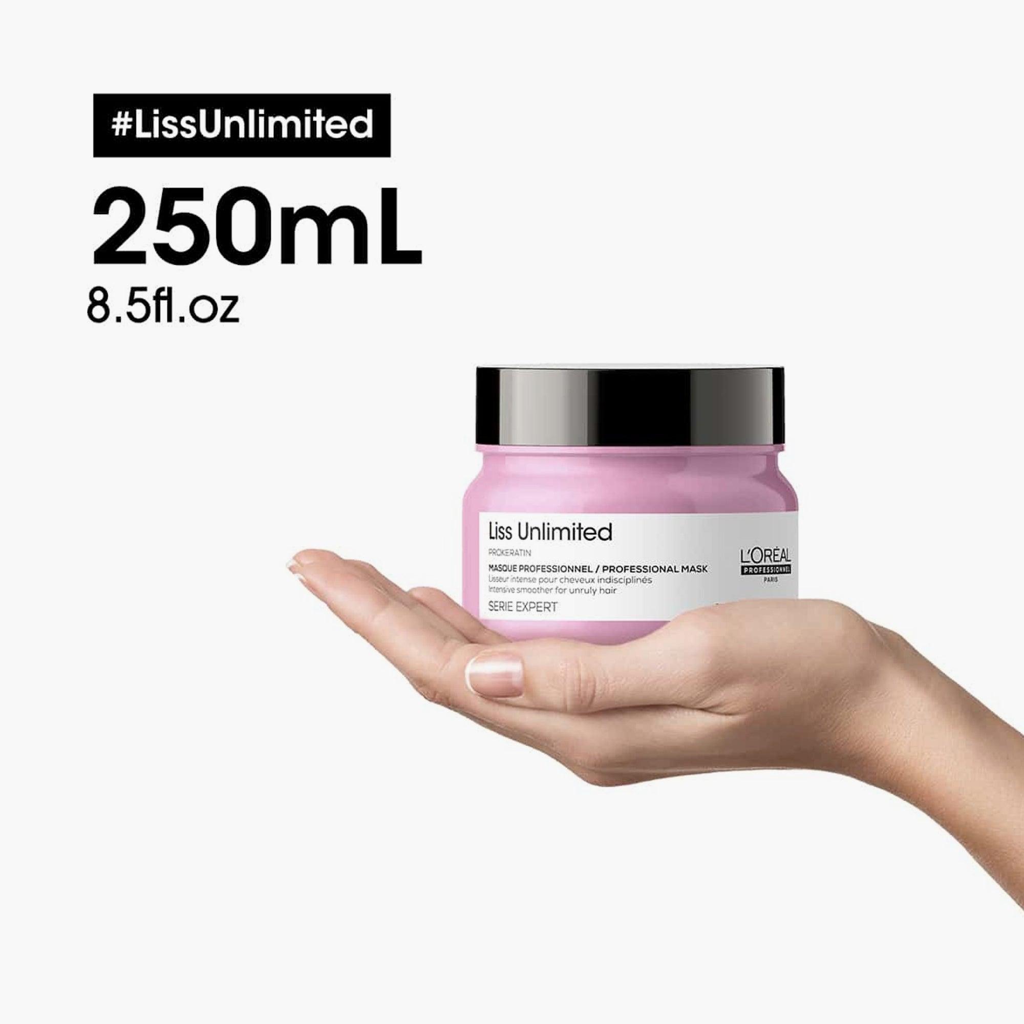 L'Oreal Professionnel Serie Expert Liss Unlimited Professional Mask For Unruly Hair 250ml - TheSkinFit