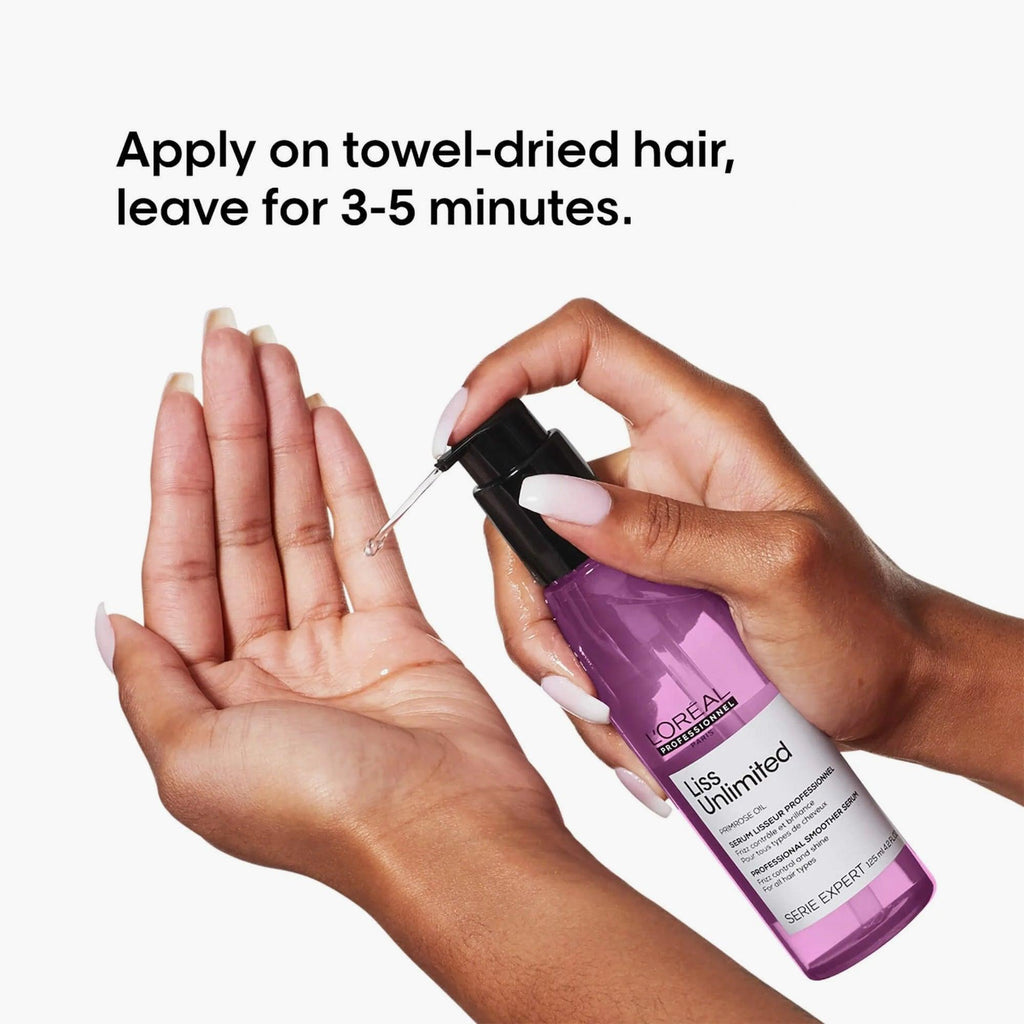 L'Oreal Professionnel Serie Expert Liss Unlimited Professional Smoother Serum For All Hair Types 125ml - TheSkinFit