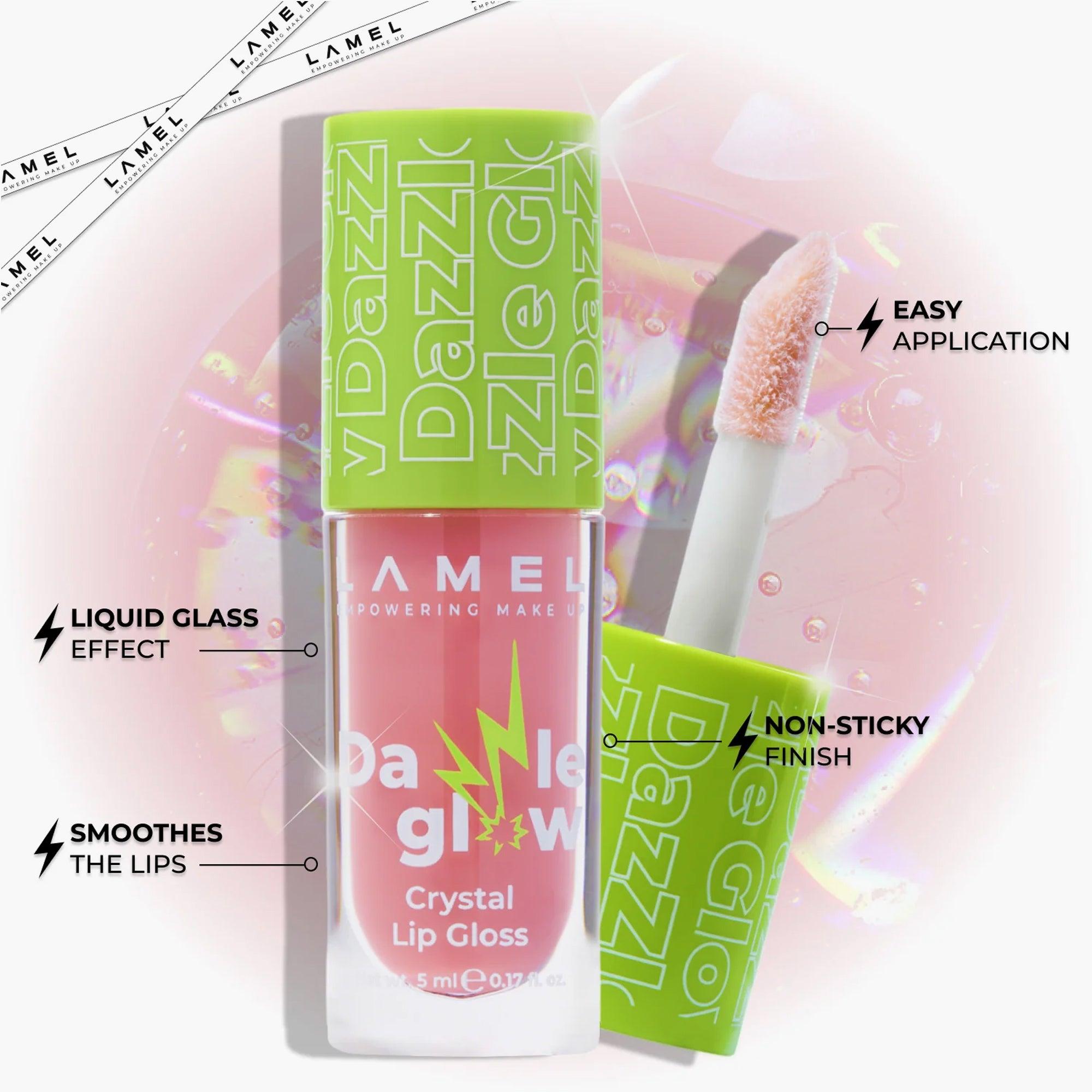 Lamel Dazzle Glow Crystal Lip Gloss 402 Soulmate 5ml - TheSkinFit