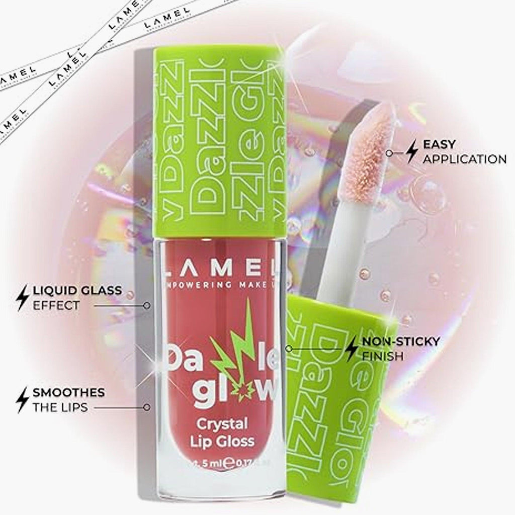 Lamel Dazzle Glow Crystal Lip Gloss 403 Fancy 5ml - TheSkinFit