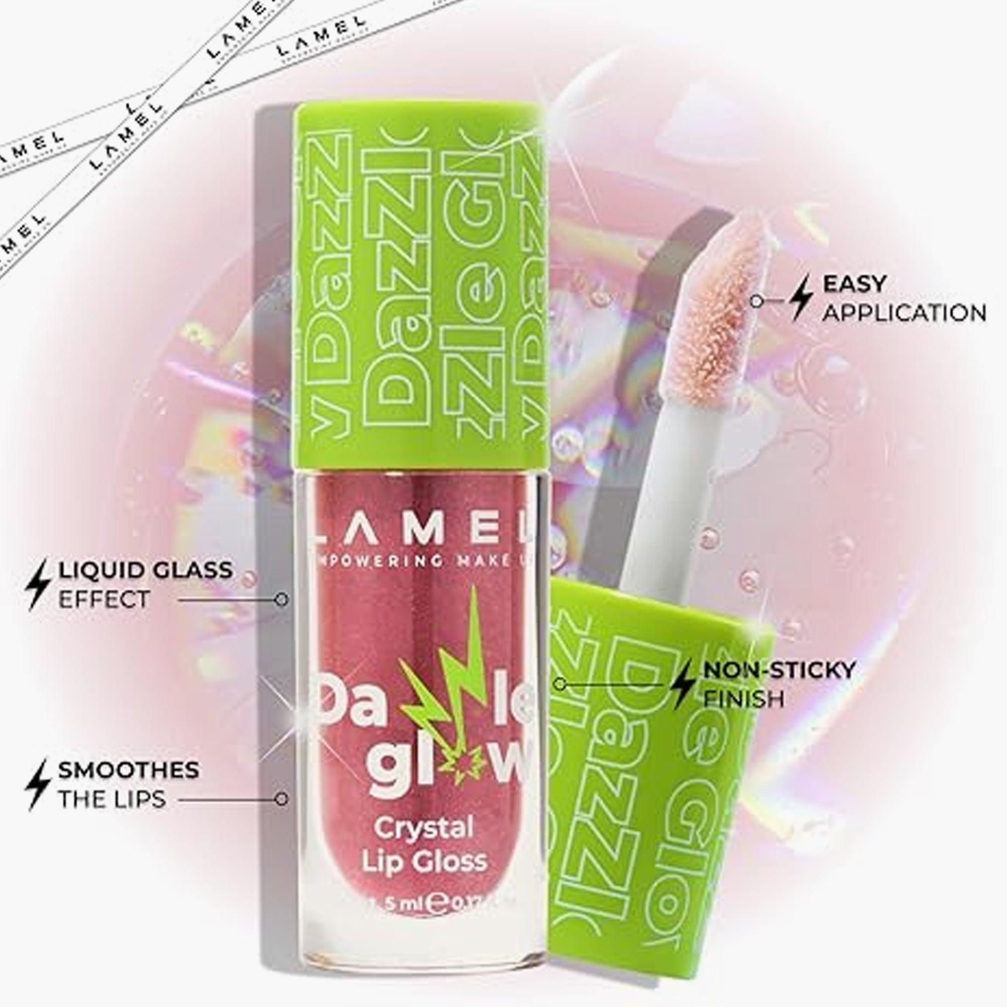 Lamel Dazzle Glow Crystal Lip Gloss 404 You Can 5ml - TheSkinFit