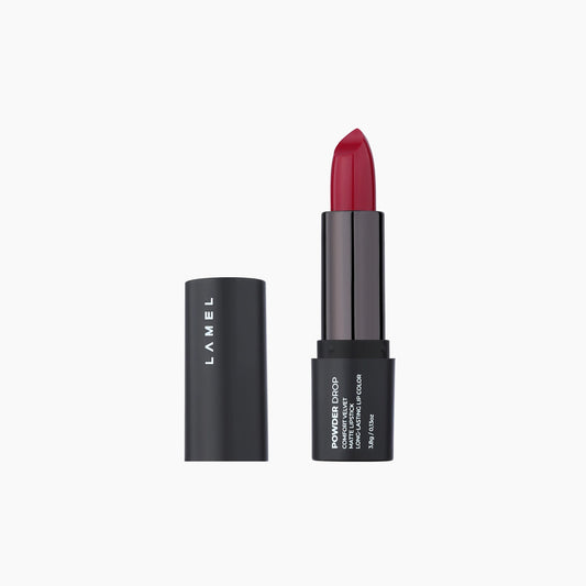 Lamel Powder Drop Comfort Velvet Matte Lipstick No. 401 Cold Beige 3.8gm