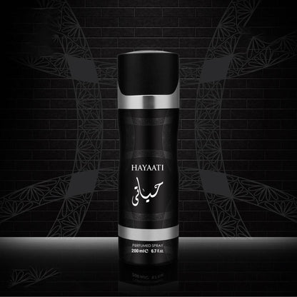 Lattafa Hayaati Black Perfumed Body Spray 200ml