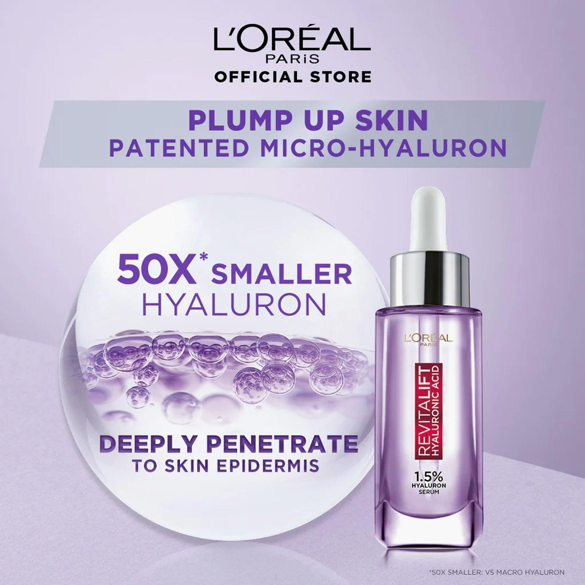 L'Oreal Paris Revitalift 1.5% Hyaluronic Acid Serum 30ml - TheSkinFit