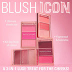Revolution Icon Blush 3-IN-1 Palette 9.8gm