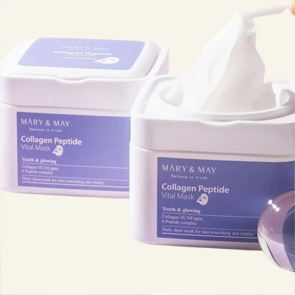 Mary&May Collagen Peptide Vital Mask 30 Pieces - TheSkinFit