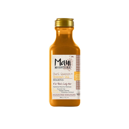 Maui Moisture Curl Quench + Coconut Oil Shampoo For Thick Curly Hair 385ml