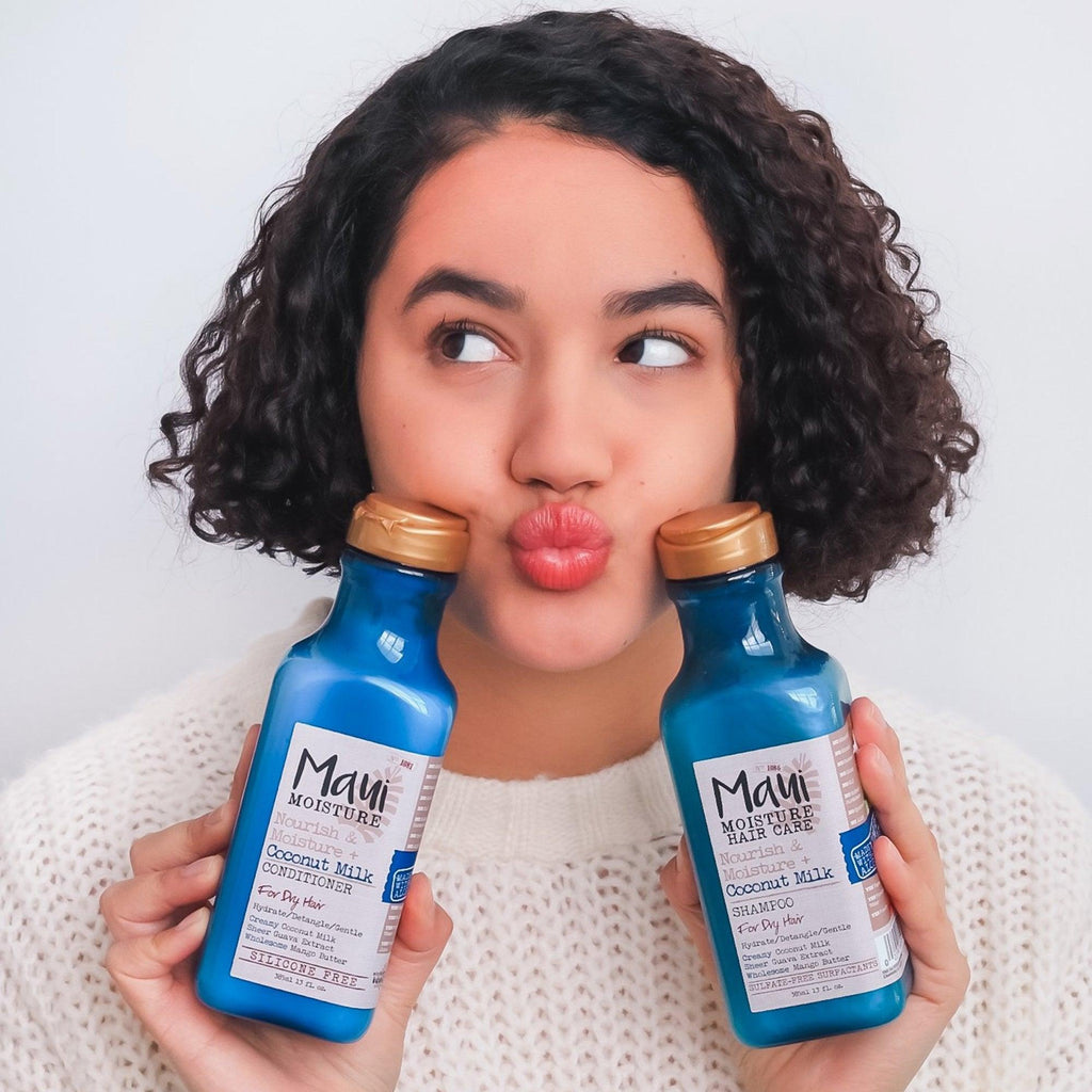 Maui Moisture Nourish & Moisture + Coconut Milk Shampoo For Dry Hair 385ml - TheSkinFit