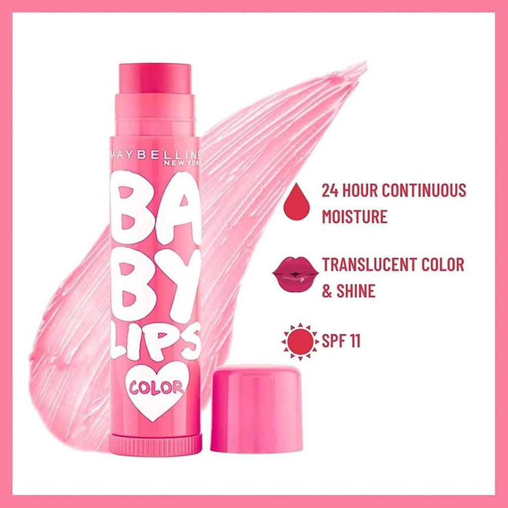 Maybelline Baby Lips Loves Color Lip Balm SPF11 Pink Lolita 4gm - TheSkinFit