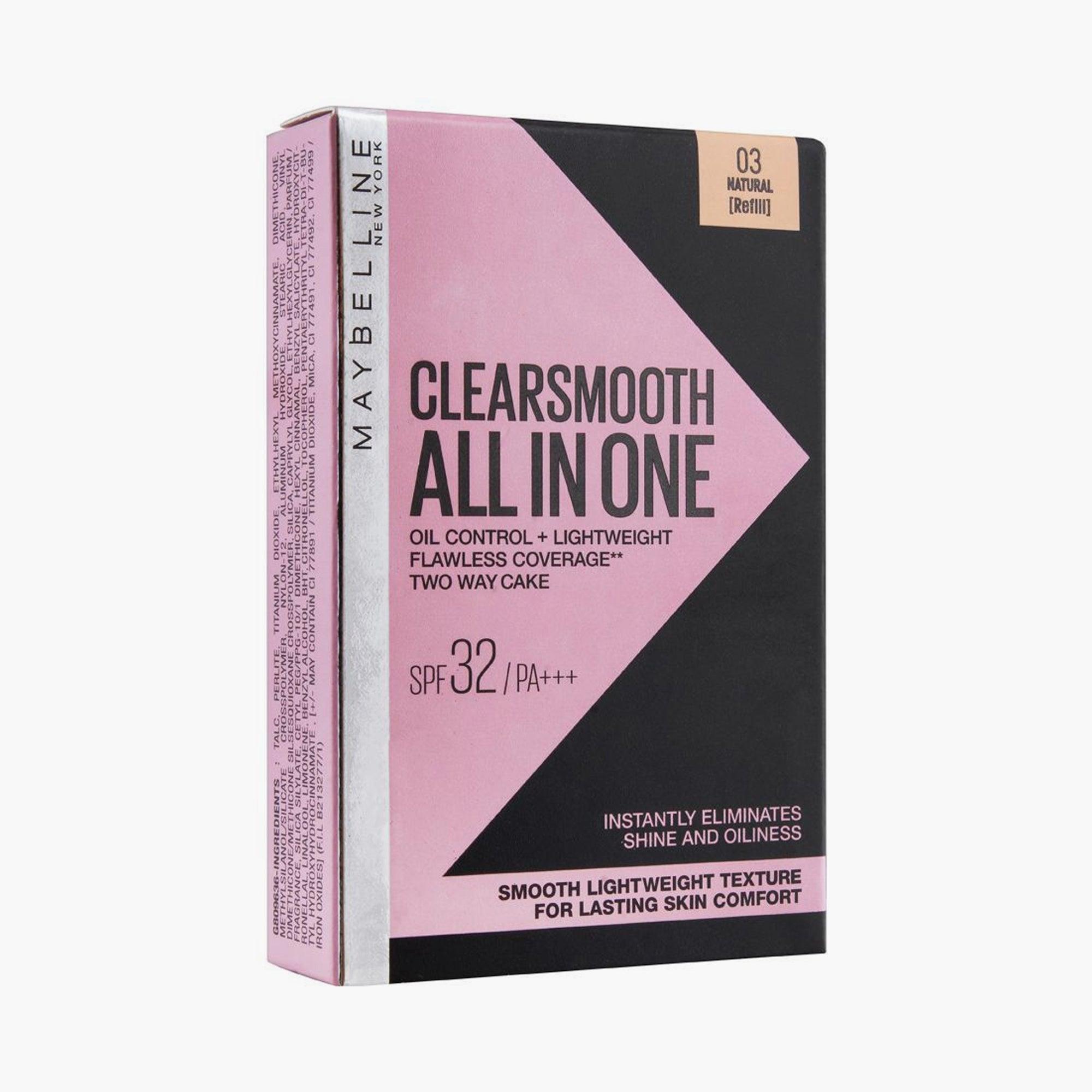 Maybelline Clear Smooth All in One Two Way Cake 03 Natural Refill 