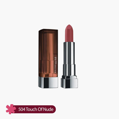 Maybelline Color Sensational Creamy Matte Lipstick 504 Touch Of Nude 1 Piece - TheSkinFit