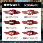 Maybelline Color Sensational Creamy Matte Lipstick 504 Touch Of Nude 1 Piece - TheSkinFit