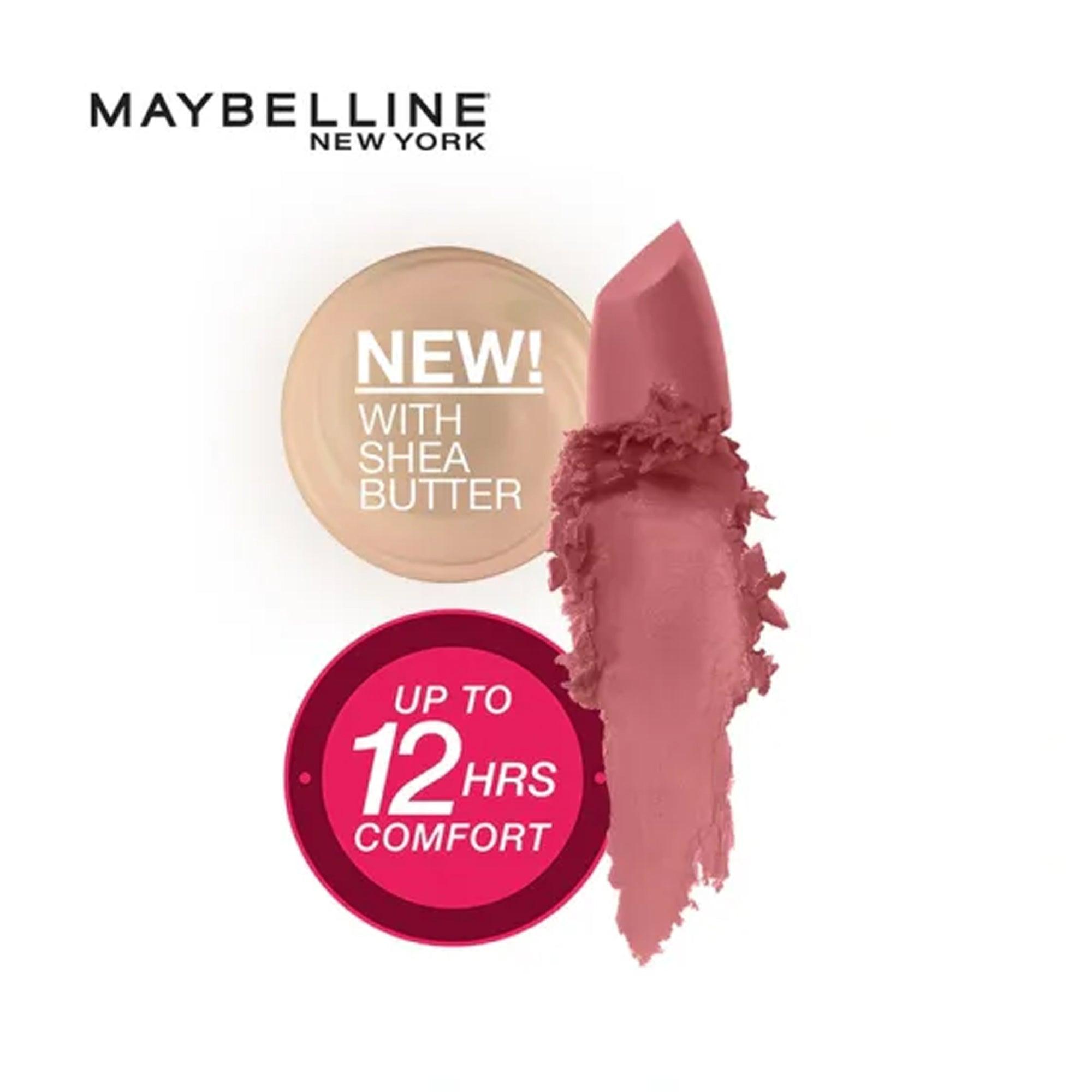 Maybelline Color Sensational Creamy Matte Lipstick 507 Almond Pink 1 Piece - TheSkinFit