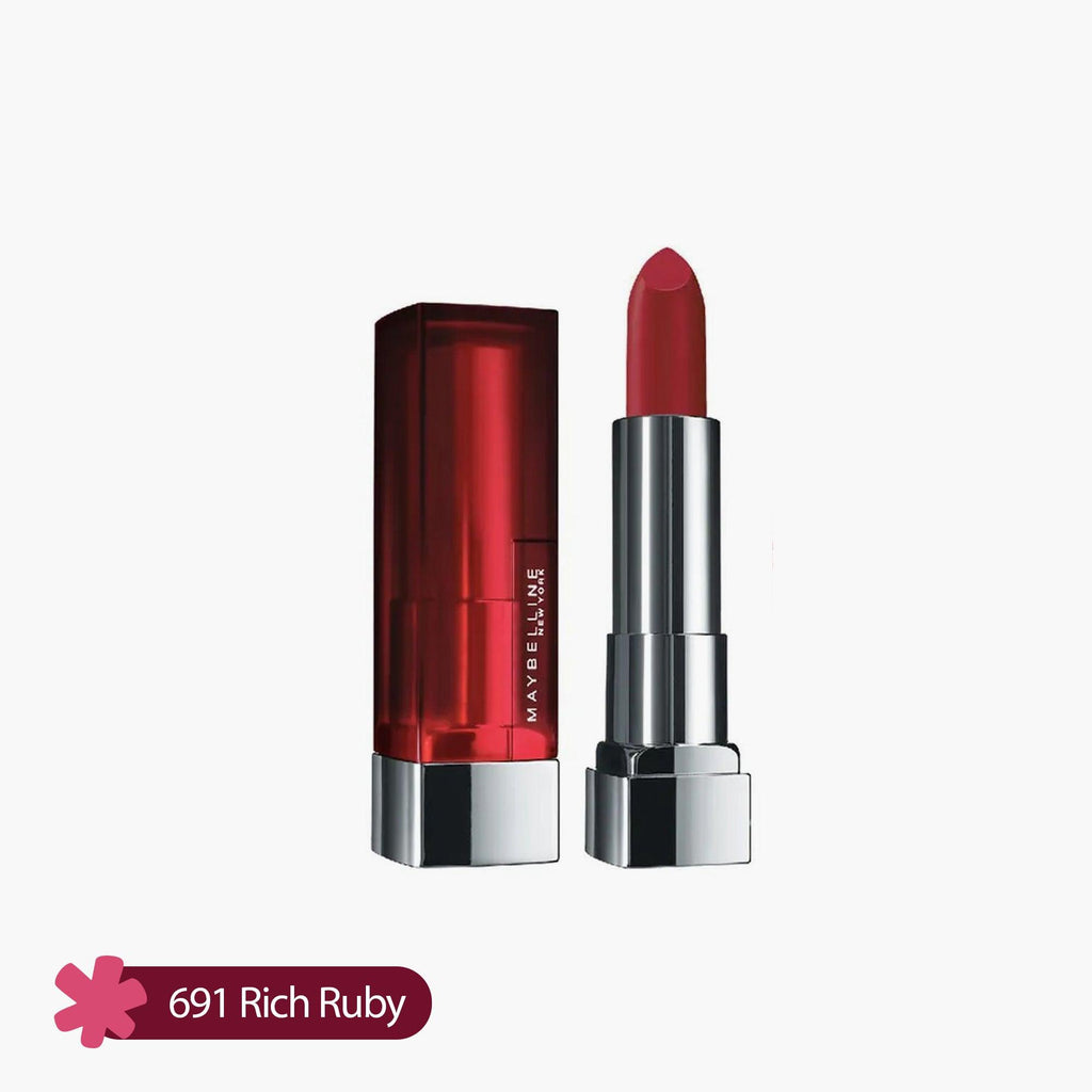 Maybelline Color Sensational Creamy Matte Lipstick 691 Rich Ruby 1 Piece - TheSkinFit