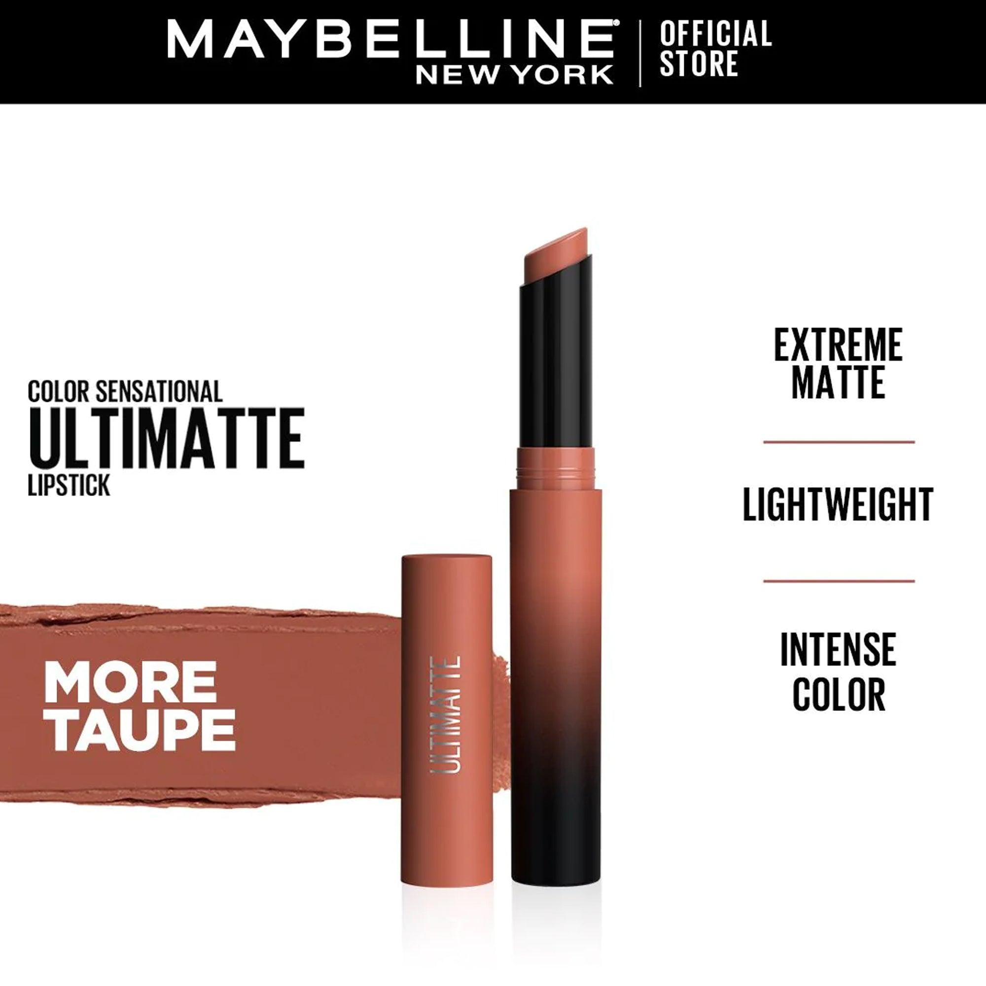 Maybelline New York Color Sensational Ultimatte Matte Lipstick 799 More Taupe 1.7gm - TheSkinFit