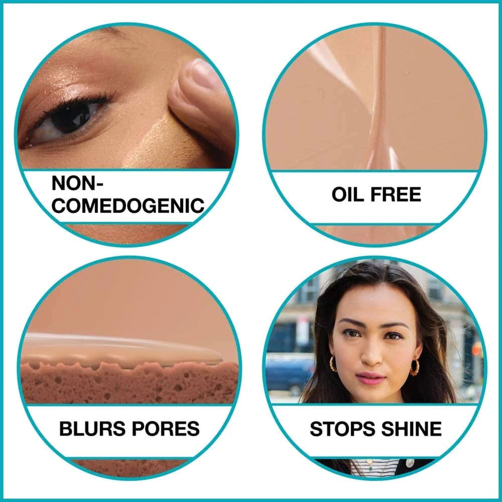 Maybelline New York Fit Me Matte+Poreless 16H Oil Control Liquid Foundation SPF 22 112 Natural Ivory 30ml 