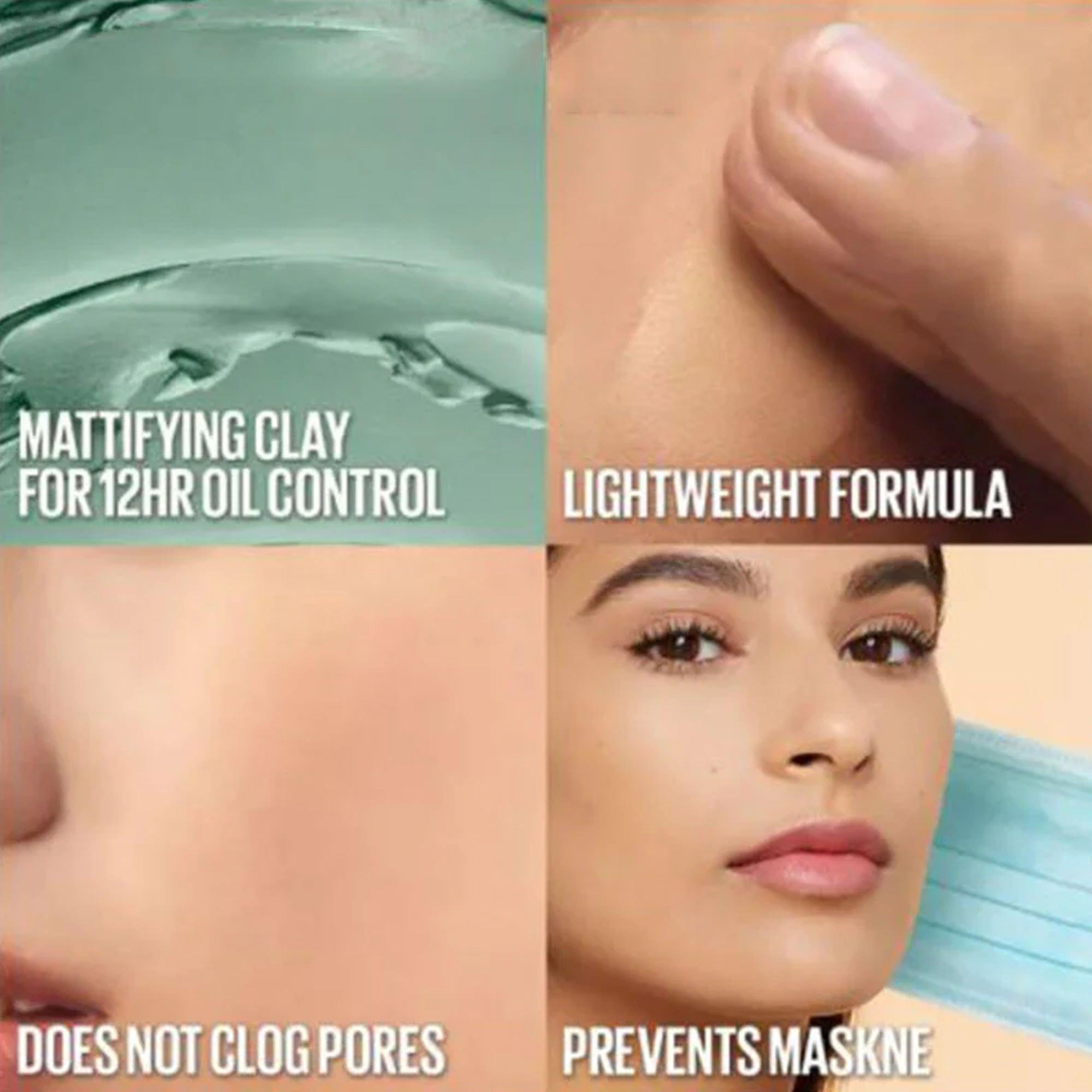 Maybelline New York Fit Me Matte+Poreless Liquid Foundation With Clay Normal to Oily SPF 22 220 Natural Beige 30ml - TheSkinFit