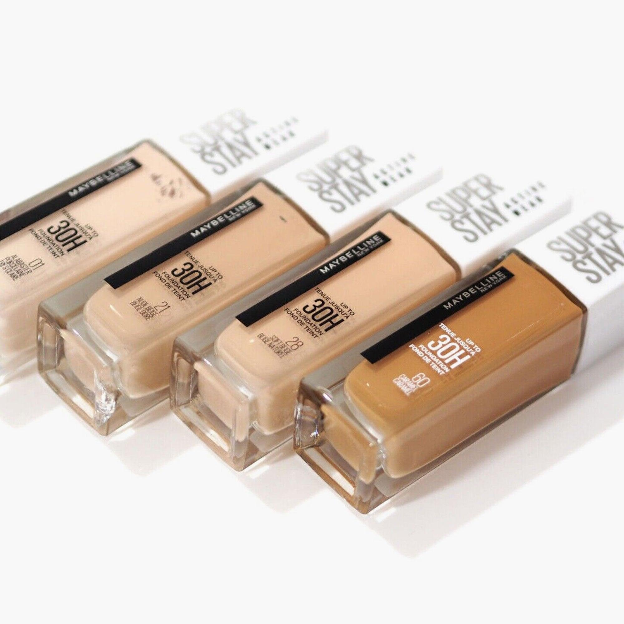 Maybelline New York Super Stay Active Wear 30H Liquid Foundation shades