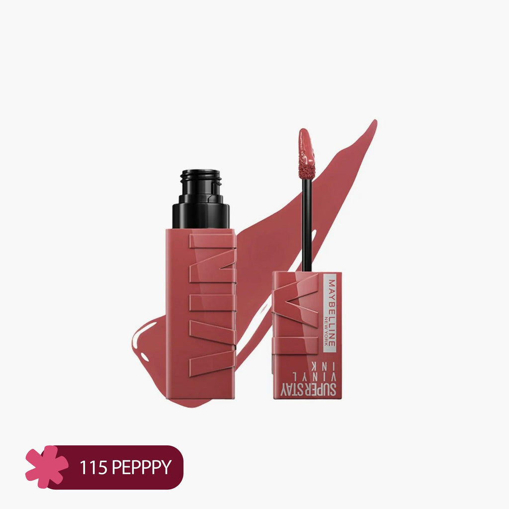 Maybelline Super Stay Vinyl Ink Liquid Lipstick 115 Peppy 4.2ml - TheSkinFit