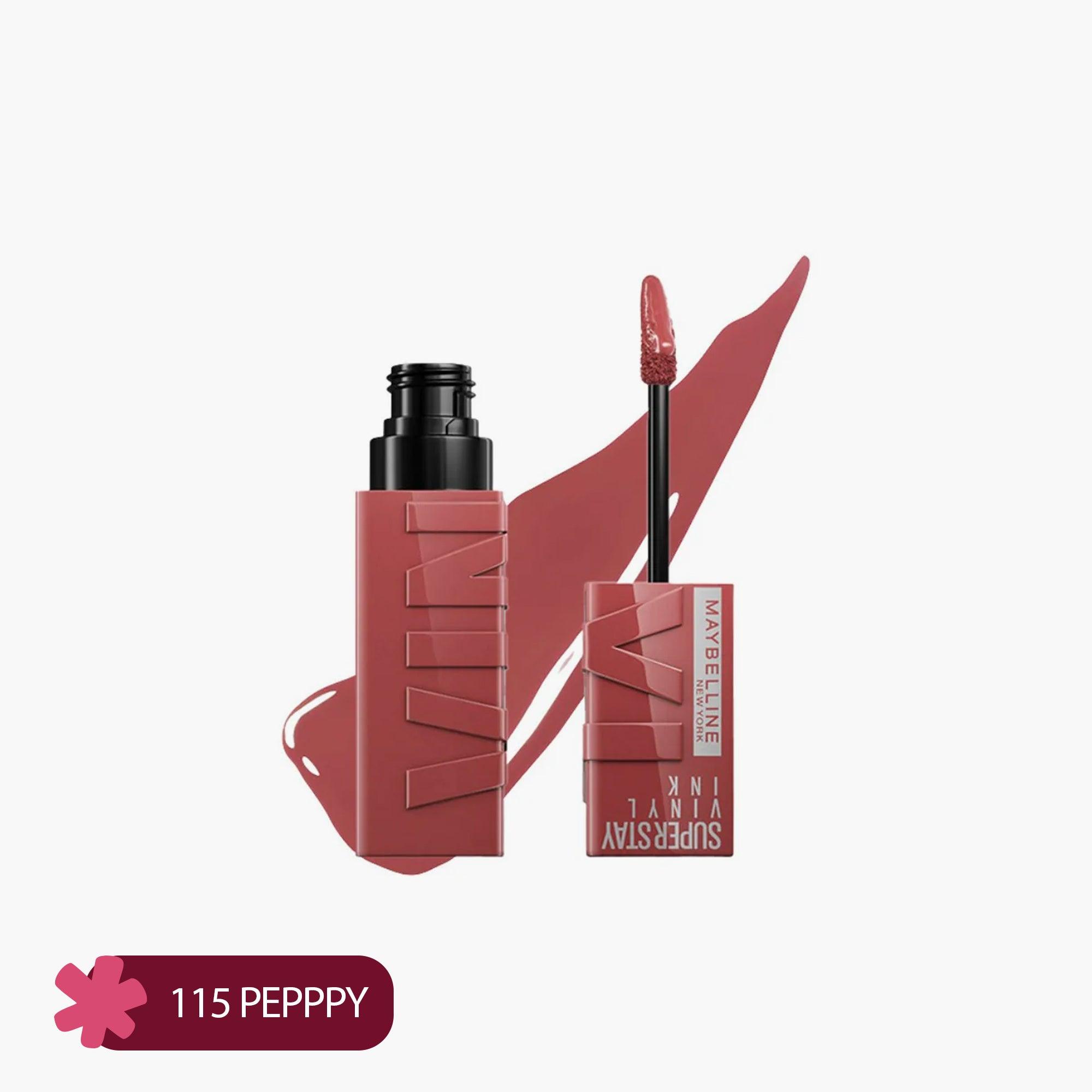 Maybelline Super Stay Vinyl Ink Liquid Lipstick 115 Peppy 4.2ml - TheSkinFit