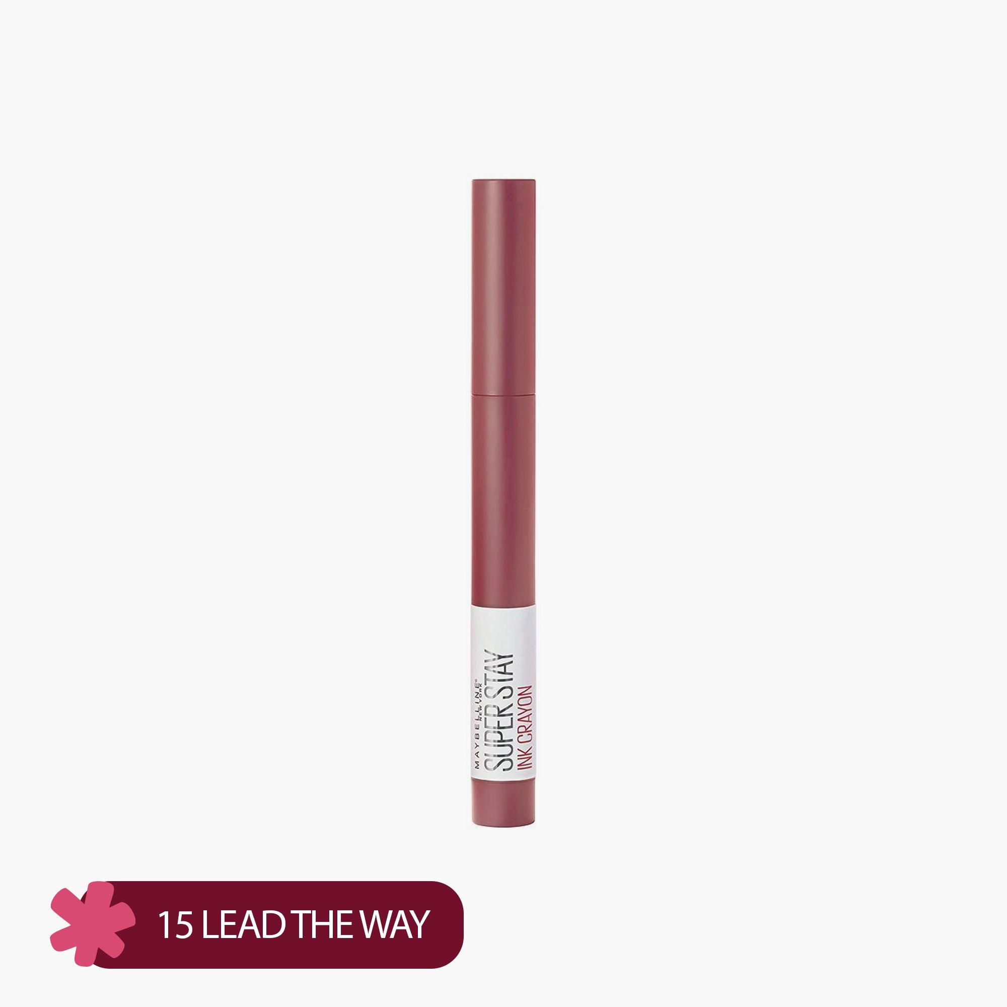 Maybelline SuperStay Ink Crayon Matte Longwear Lipstick 15 Lead The Way 1 Piece - TheSkinFit