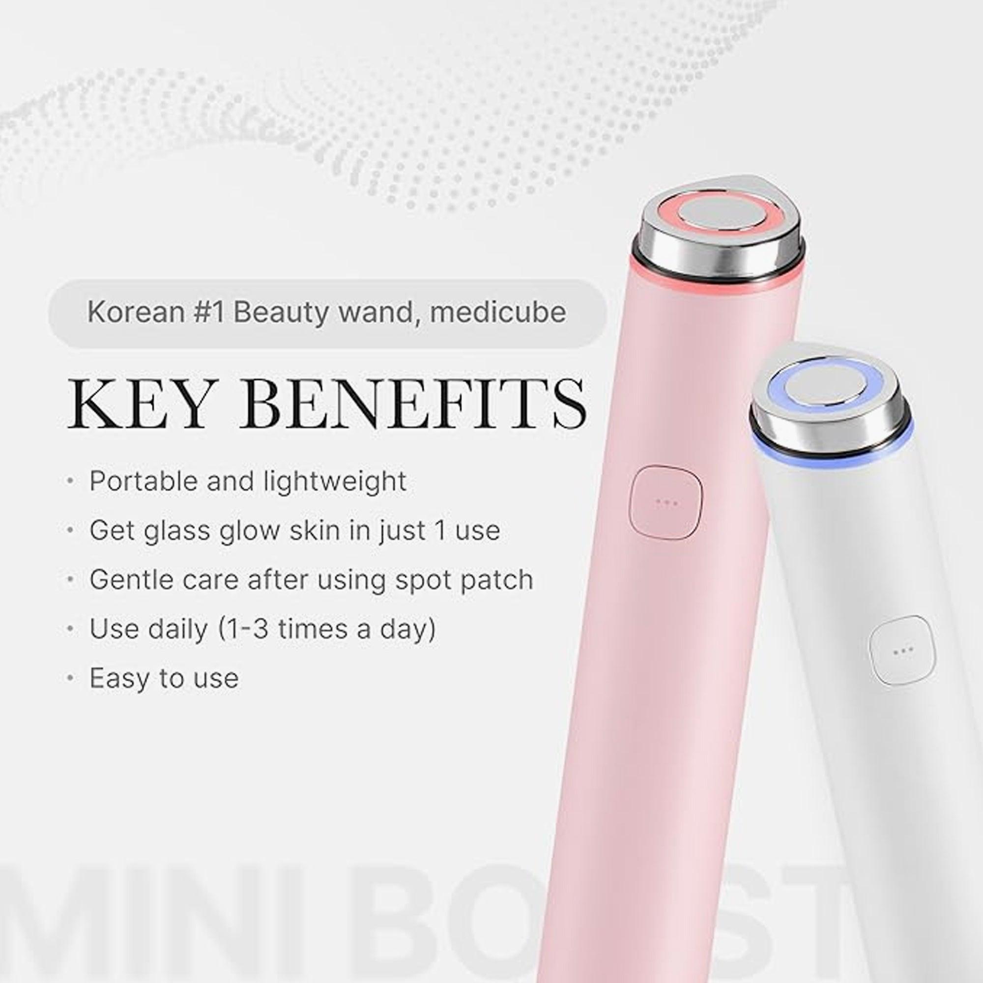 メディキューブ AGE-R BOOSTER PRO MINI ピンク MEDICUBE AGE-R Booster Pro Pink Edition (1 pc) – Skin Cupid