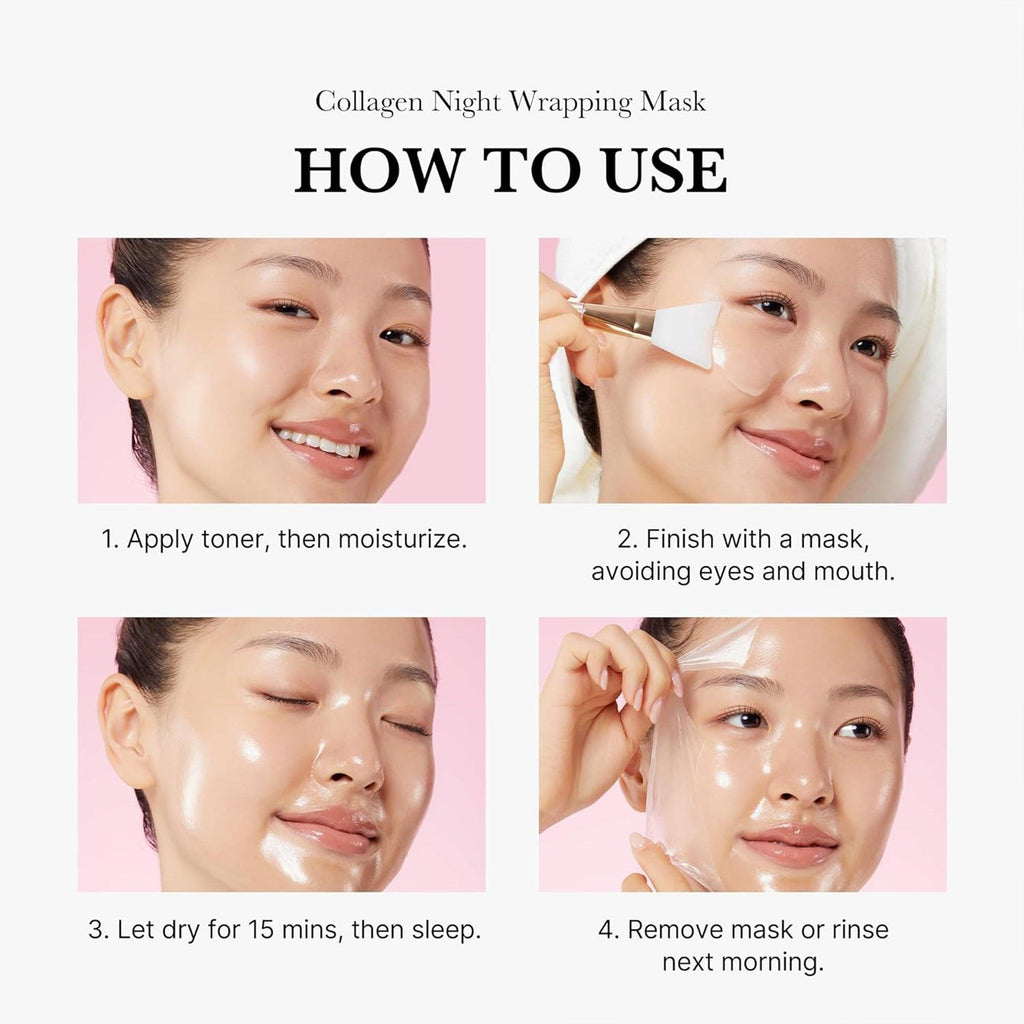 Medicube Collagen Night Wrapping Mask 75ml: How to use 