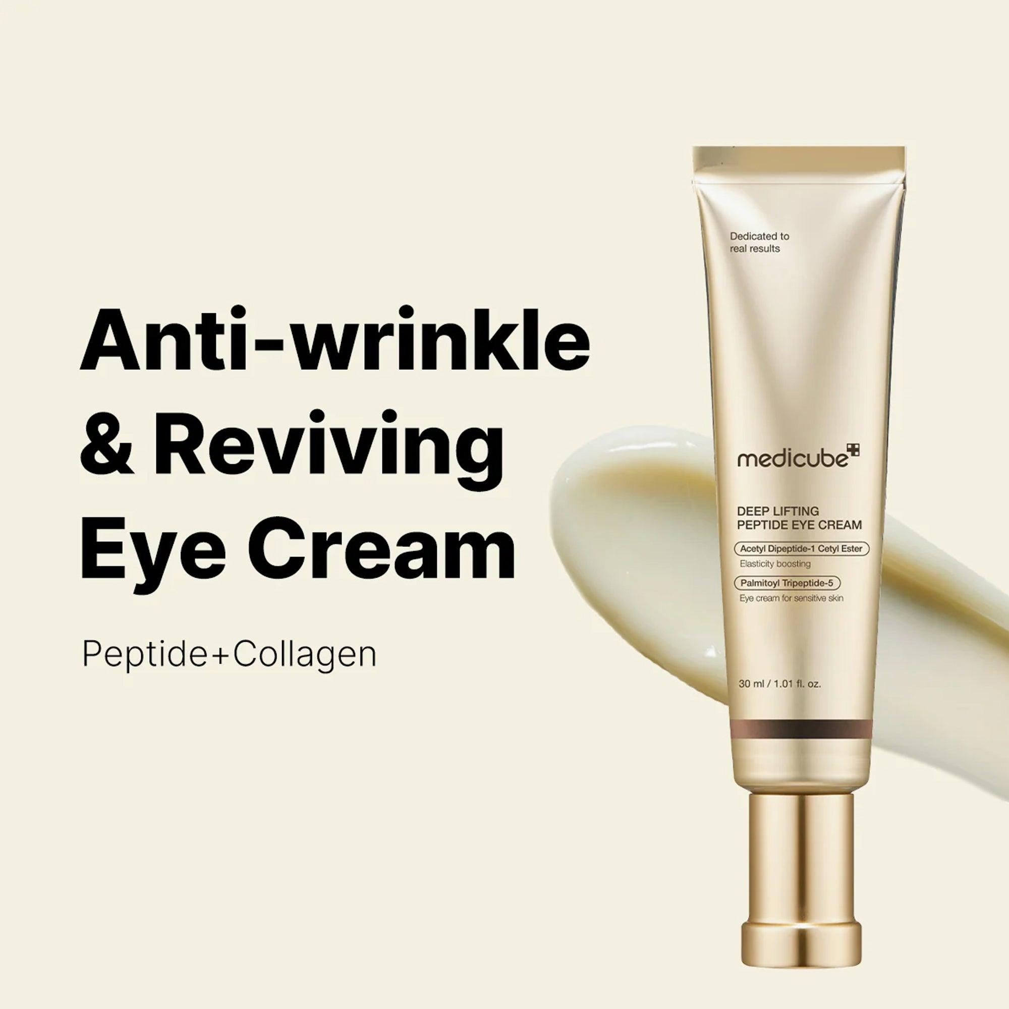 medicube deep lifting peptide eye cream 30ml review
