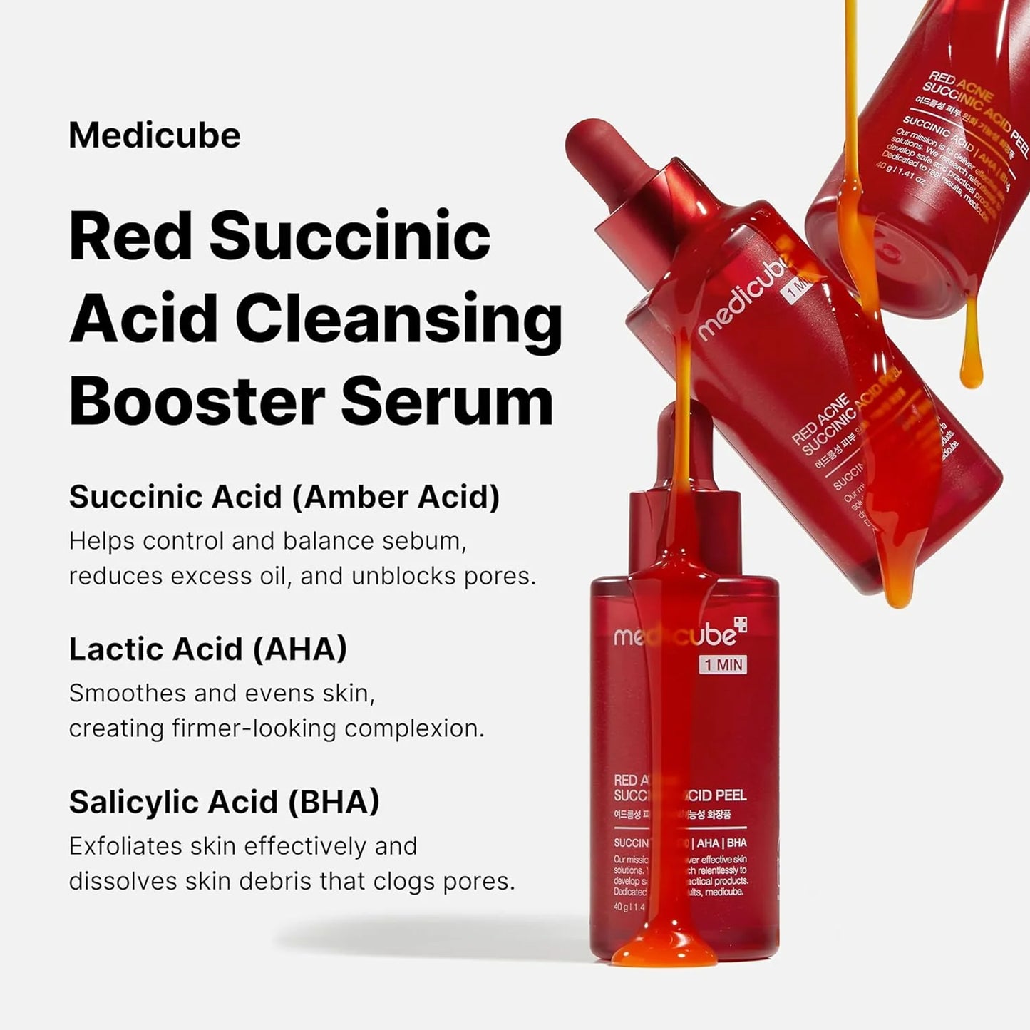 Medicube 1 Min Red Acne Succinic Acid Peel 40gm