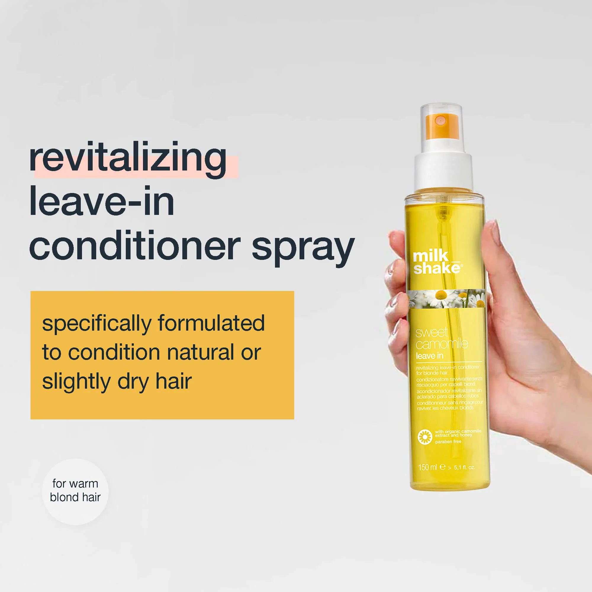 Milkshake Sweet Camomile Leave In Conditioner For Blonde Hair 150ml