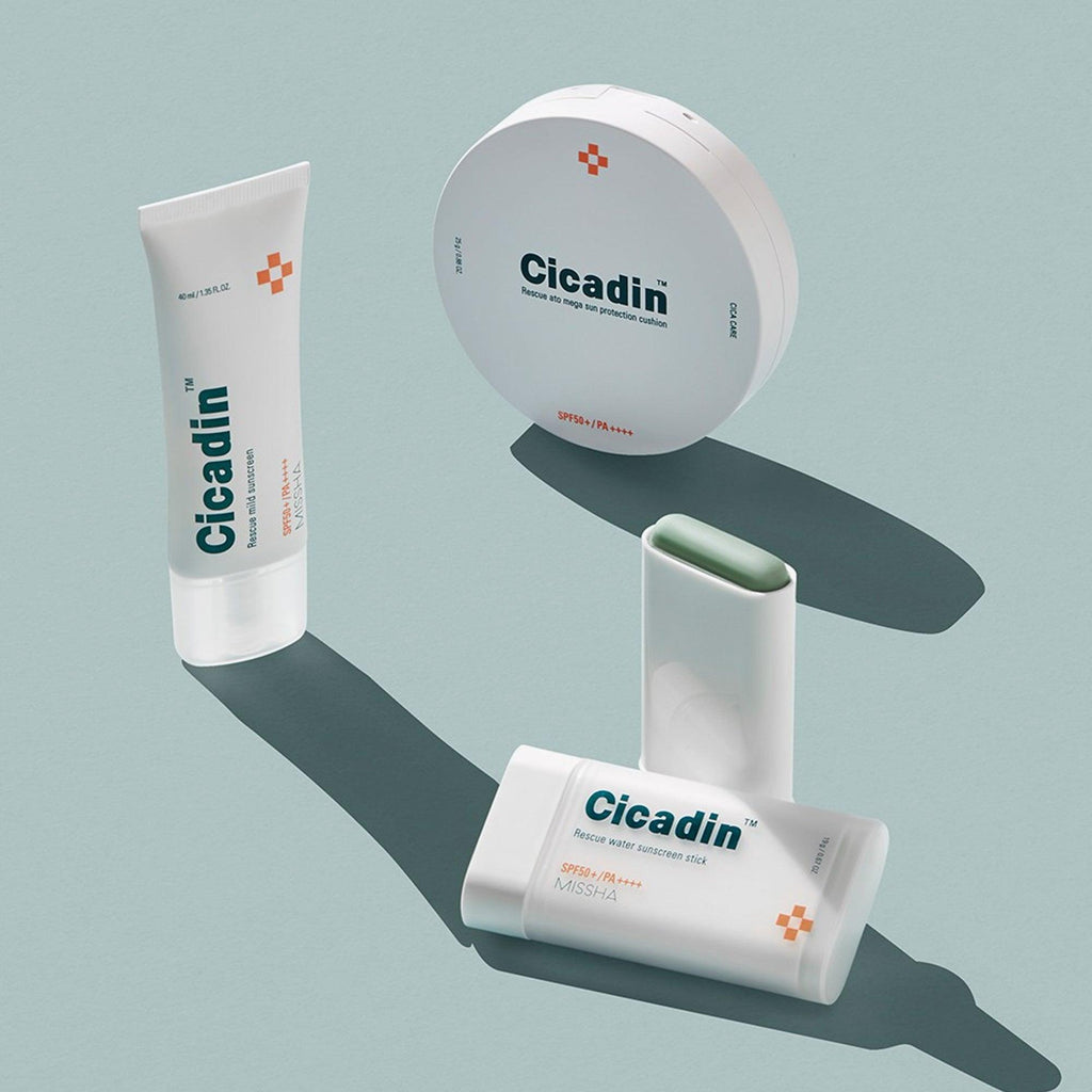 missha cicadin rescue mild sunscreen spf50+ 40ml review