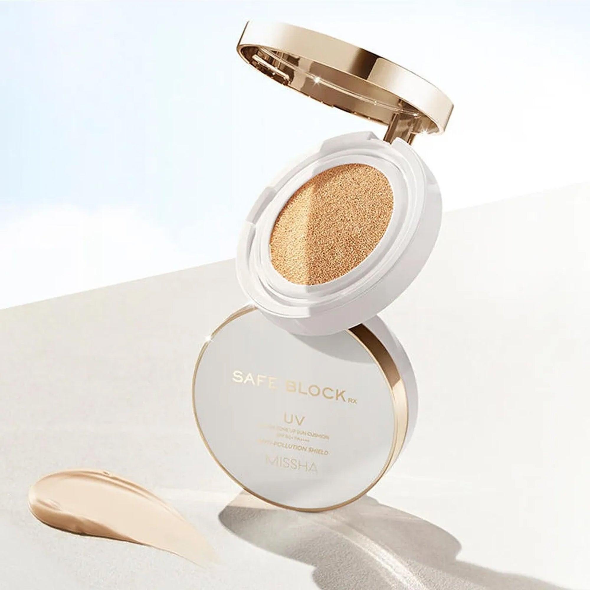 Missha Safe Block RX Cover Tone Up Sun Cushion SPF 50+ PA++++ 14gm - TheSkinFit