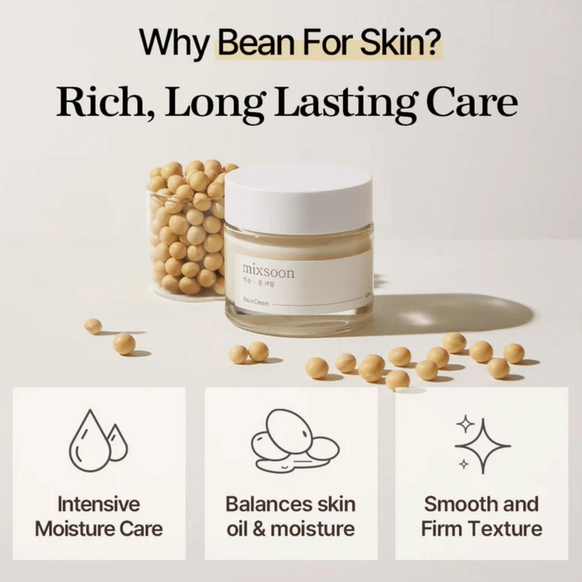 Mixsoon Bean Cream 50ml - TheSkinFit