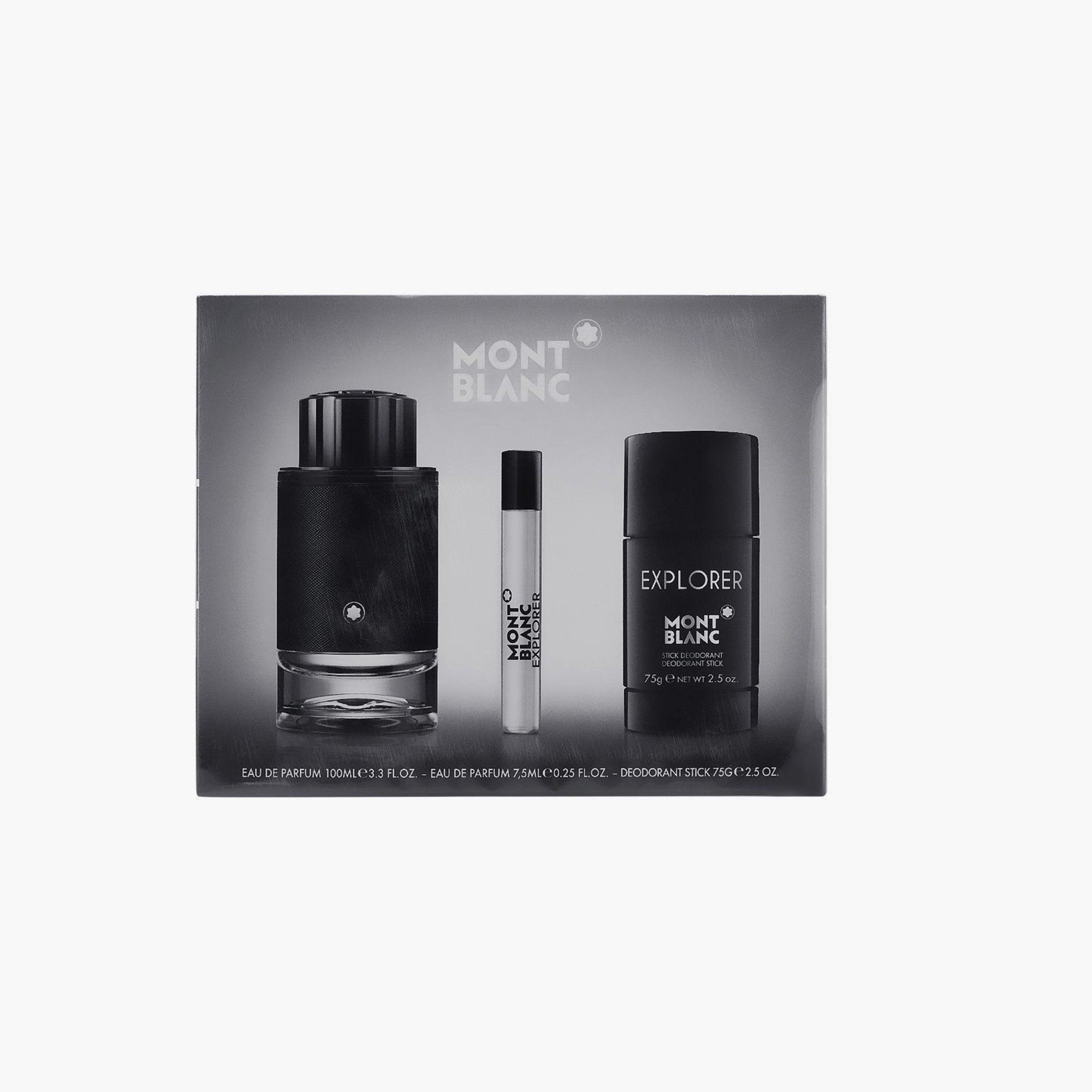 Mont Blanc Explorer Men 3 Piece Gift Set - TheSkinFit