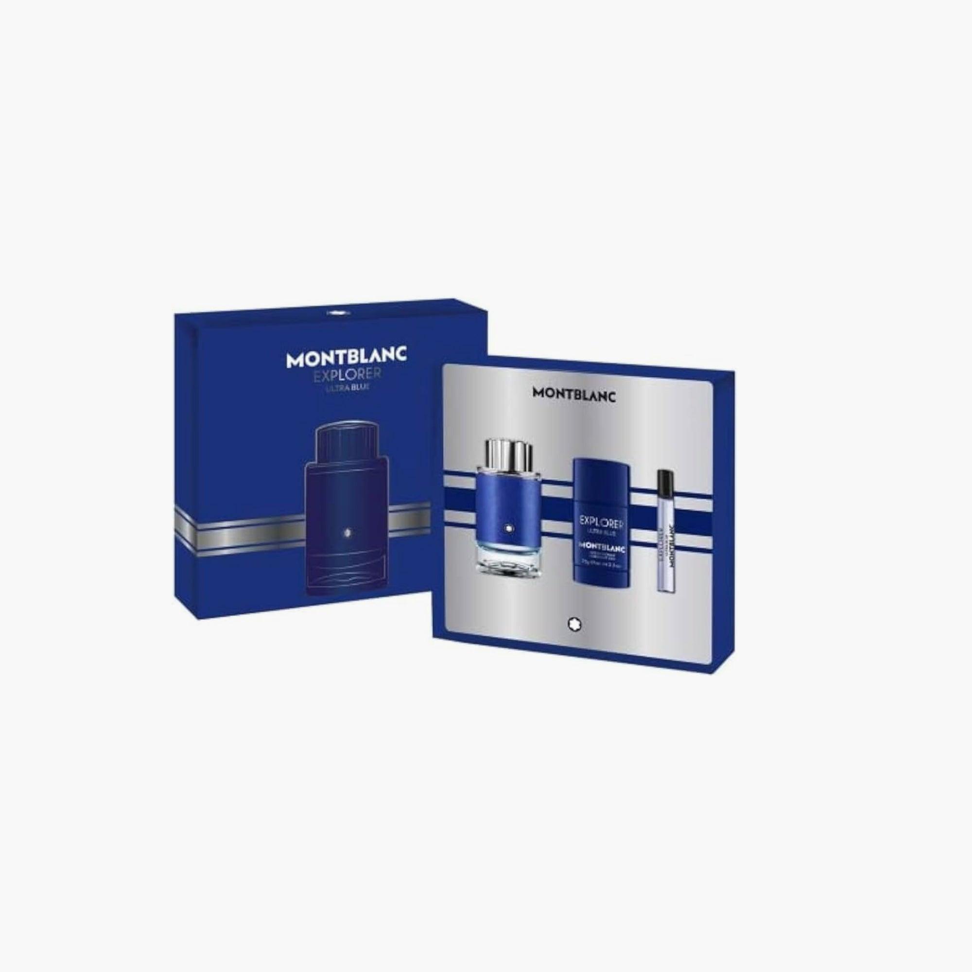 Mont Blanc Explorer Ultra Blue Men 3 Piece Gift Set - TheSkinFit