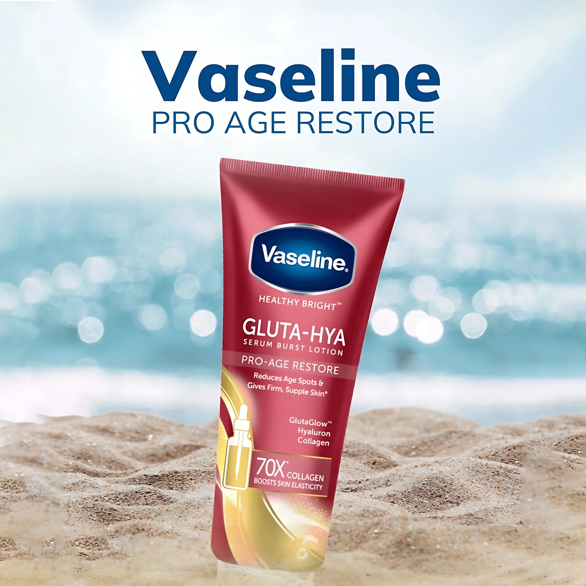 Vaseline Healthy Bright Gluta-Hya Pro-Age Restore Serum Burst Lotion 200ml Reviews