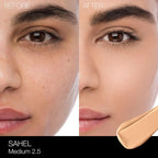 Nars Natural Radiant Longwear Foundation Medium 2.5 Sahel 6612 30ml before and after
