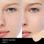 Nars Natural Radiant Longwear Foundation Light 2 Mont Blanc 6601 30ml before and after