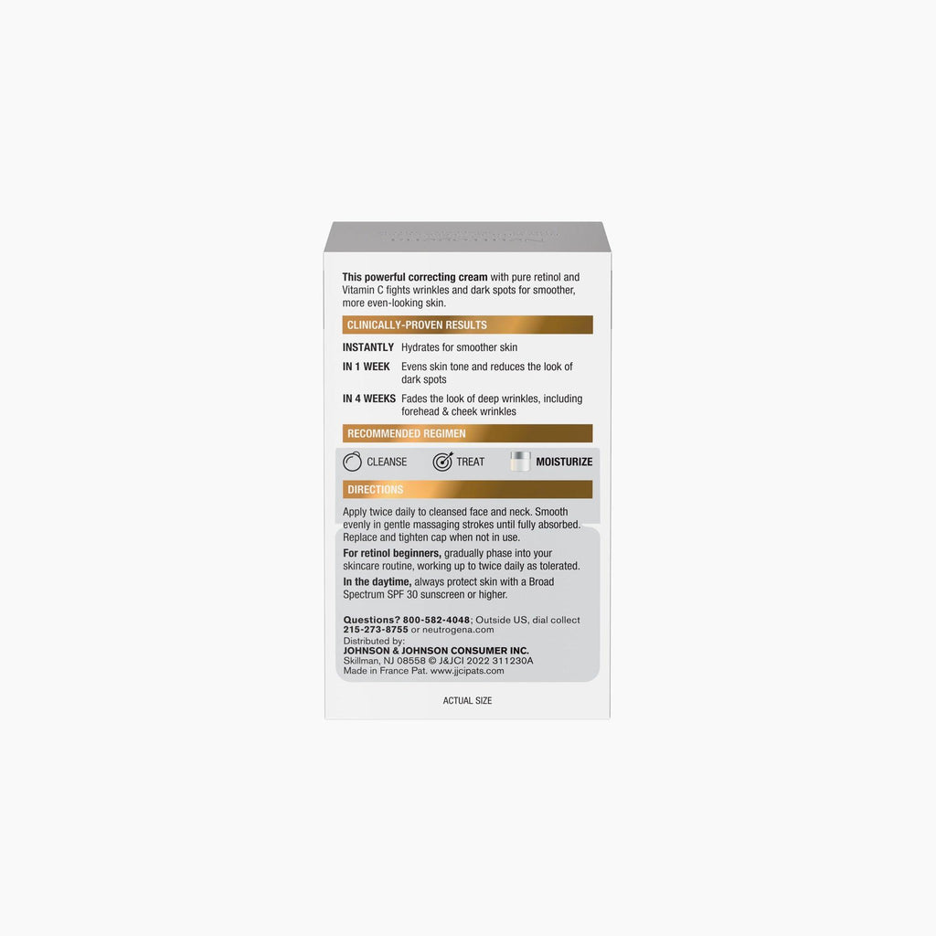 neutrogena retinol vitamin c spot correcting cream 48gm reviews