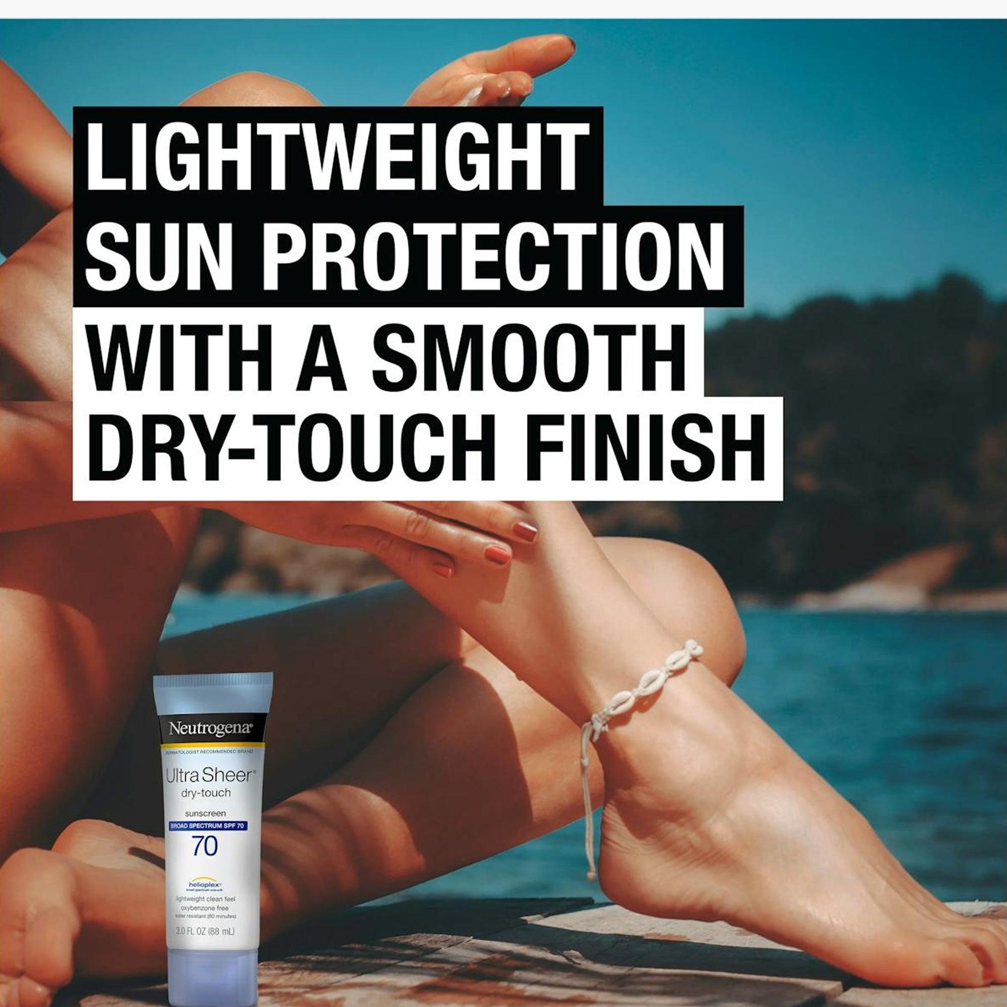 Neutrogena Ultra Sheer Dry-Touch Sunscreen Broad Spectrum SPF70 88ml