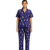 Sajiero Linen Pajama Suit with Scrunchie Lush Loom