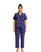 Sajiero Linen Pajama Suit with Scrunchie Lush Loom