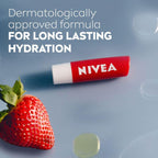 Nivea 24H Moisture Lip Balm Strawberry Shine 4.8gm - TheSkinFit