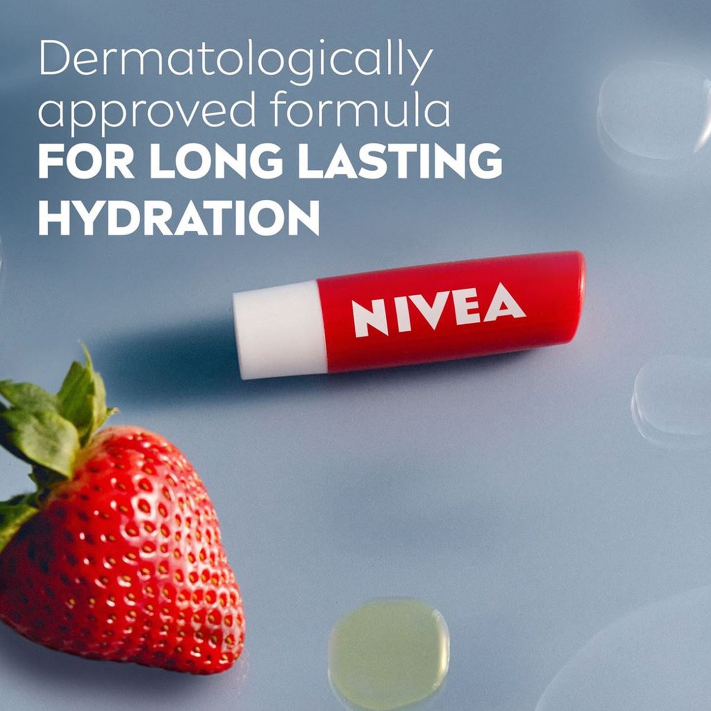 Nivea 24H Moisture Lip Balm Strawberry Shine 4.8gm