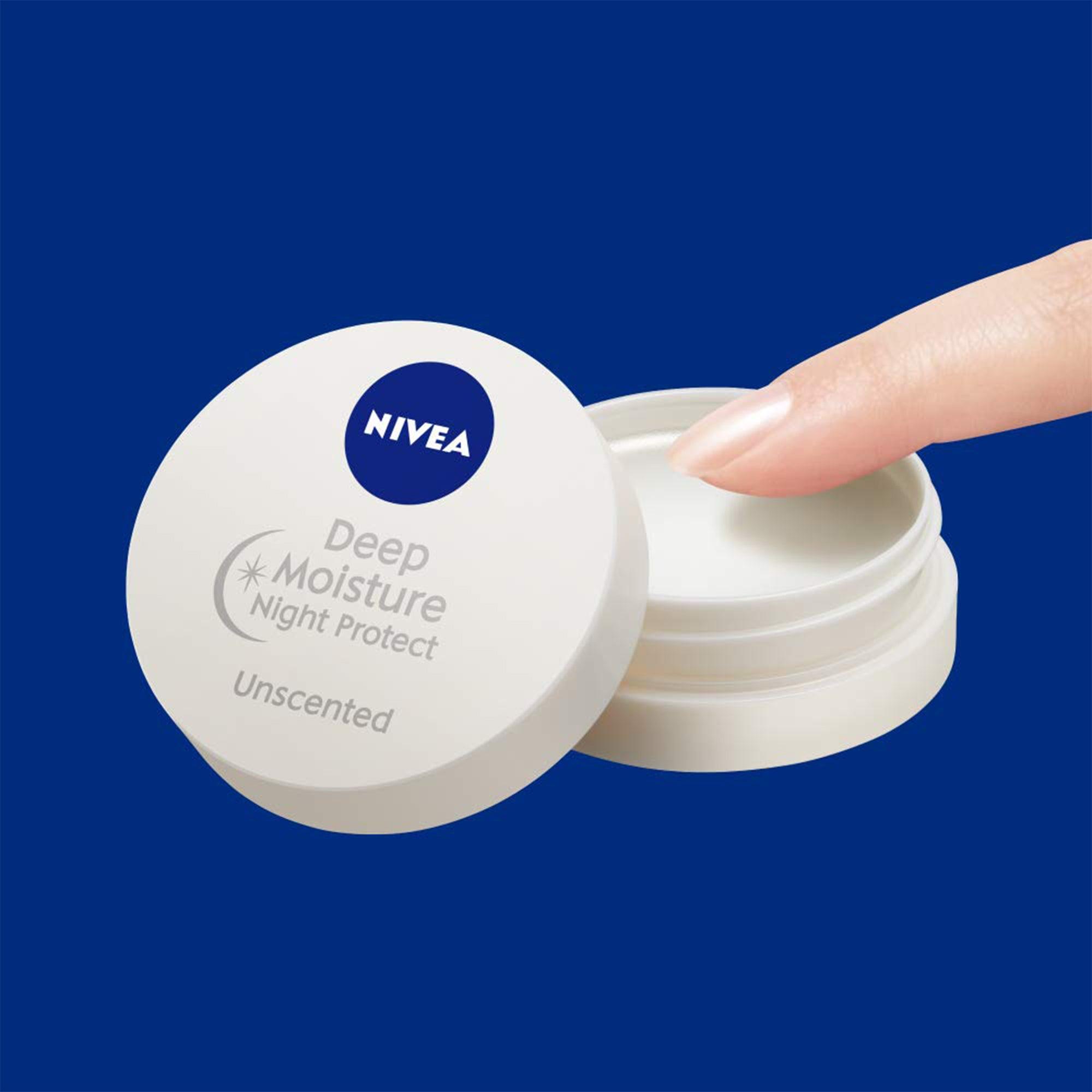Nivea Deep Moisture Night Protect Lip Balm Unscented Japan 7gm - TheSkinFit